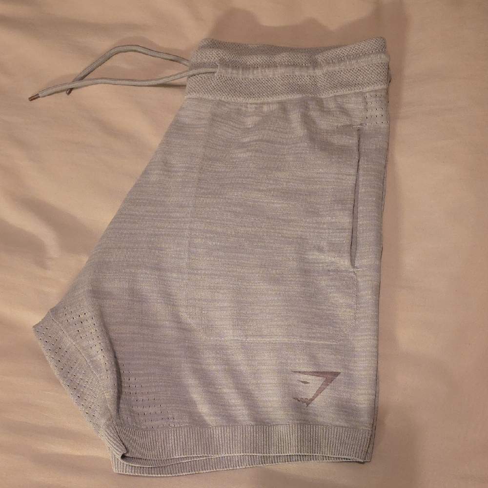Gymshark Light Gray Athletic Shorts